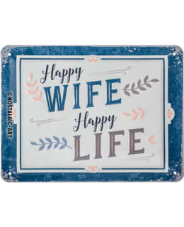 26239 HAPPY WIFE HAPPY LIFE 15X20 KILPI Main Image