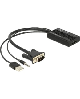 DELOCK 62597 VGA TO HDMI ADAPTER WITH AU Main Image