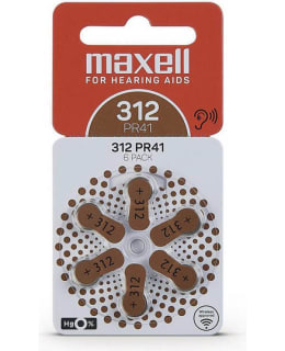 MAXELL 312 6PK KUULOKOJEPARISTO Main Image