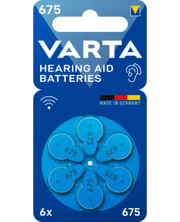VARTA Hearing Aid Battery 675, 6 pack Main Image