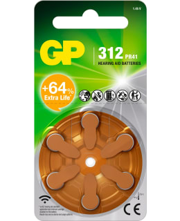 GP KUULOLAITEPARISTO ZA312/PR41 6-PACK Main Image