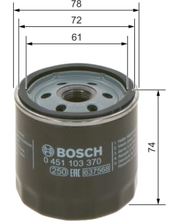 0 451 103 370 ÖLJYNSUODATIN Main Image