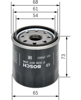 BOSCH F 026 407 208 ÖLJYNSUODATIN Main Image