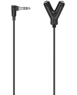 HAMA ADAPTER AUDIO 3.5 PLUG TO 2X 3.5 SO Main Image