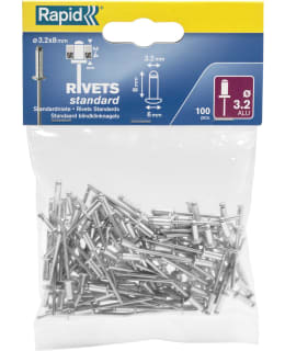 RAPID VETONIITTI 3.2X8MM 100KPL/PSS ALUM Main Image