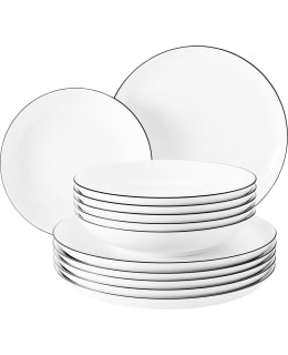 Seltmann Lido Black Line 12-osainen astiastosetti Main Image