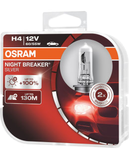 OSRAM H4 NIGHT BREAKER SILVER 2KPL Main Image