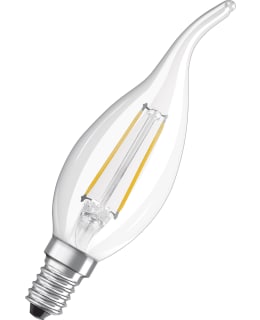 Osram E14 250lm 2700K filament led flame candle, clear Main Image
