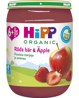 HiPP 190g luomu mansikkaa, vadelmaa & omenaa 6kk Main Image