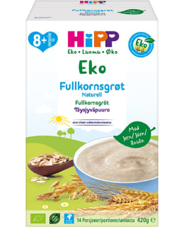 HiPP 420g luomu maustamaton täysjyväpuuro 8kk Main Image