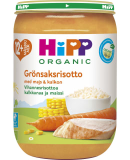 HiPP 220g luomu vihannesrisottoa & kalkkunaa 12kk Main Image