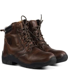 Horze Chamonix ruskeat nahkaiset talviratsastuskengät Main Image