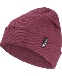 JW RIB BEANIE 1903892 RAISIN OS Main Image
