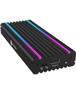 Icybox IB-1824ML-C31 external RGB USB-C case for M.2 NVMe SSD disks Main Image