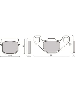 BRAKE PADS, FRONT/REAR Main Image