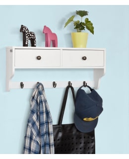 SOBUY FRG178-W WALL SHELF COAT RACK Main Image