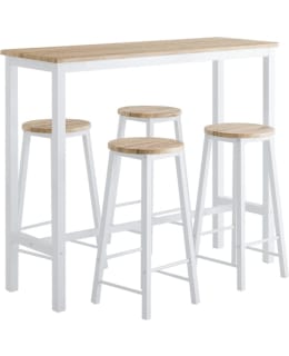 SOBUY OGT22-WN BAR TABLE + 4 STOOLS Main Image
