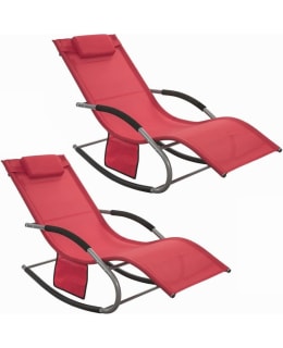 SOBUY OGS28-RX2 RED 2PC ROCKING CHAIR Main Image