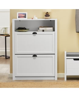 SOBUY FSR87-W SLIM SHOE CABINET Main Image