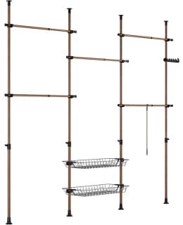 SOBUY KLS04-II-BR CLOTHES RACK BROWN Main Image