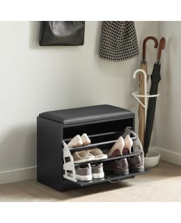 SOBUY FSR16-SCH SHOE BENCH BLACK Main Image
