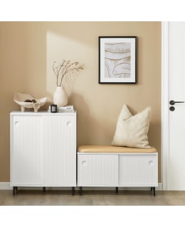 SOBUY FSB62-W SHOE CABINET Main Image