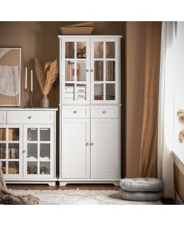 SOBUY FSB76-W KITCHEN CUPBOARD Main Image