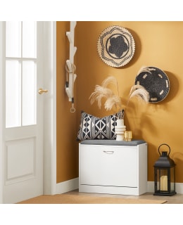 SOBUY FSR16-K-W SHOE RACK BENCH Main Image