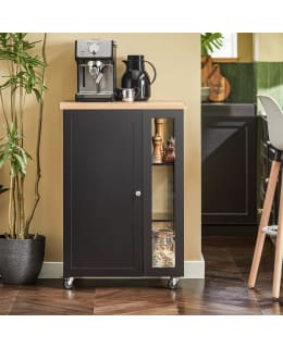 SOBUY FKW75-SCH MUSTA KEITTIÖVAUNU Main Image