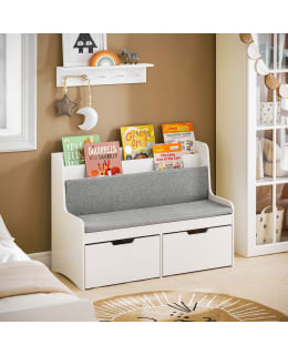 SOBUY KMB66-W WHITE KIDS STORAGE BENCH Main Image