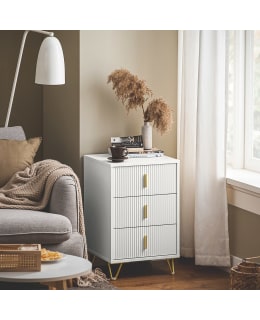SOBUY FBT115-L-W YÖPÖYTÄ Main Image