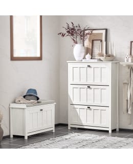 SOBUY FSR162-W SLIM SHOE CABINET Main Image