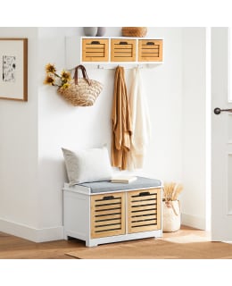 SOBUY FSR23-II-WN SHOE BENCH Main Image