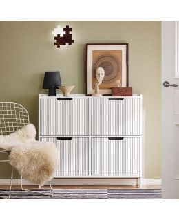 SOBUY FSR177-L-W SHOE CABINET Main Image