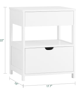 SOBUY FRG258-II-W BEDSIDE TABLE Main Image