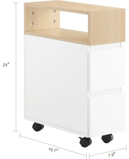 SOBUY FBT155-WN WHT 20CM SIVUPÖYTÄ Main Image