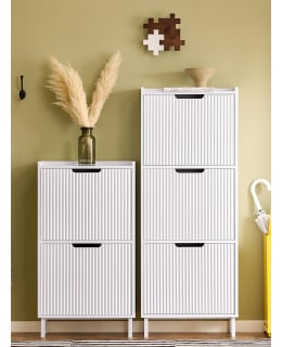 SOBUY FSR177-H-W NARROW SHOE CABINET Main Image