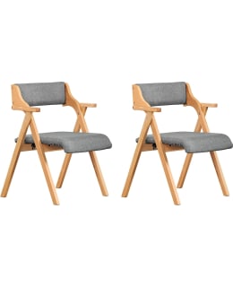 SOBUY FST98-HGX2 GRY FOLDING CHAIR 2PCS Main Image