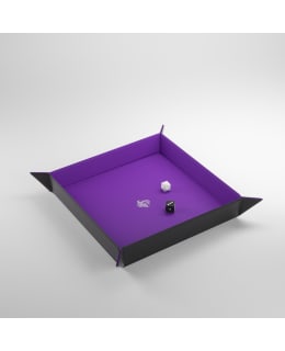 GAMEGENIC DICE TRAY SQUARE BLACK/PURPLE Main Image