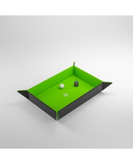 GAMEGENIC DICE TRAY RECT BLACK/GREEN Main Image