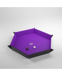 GAMEGENIC DICE TRAY HEX BLACK/PURPLE Main Image
