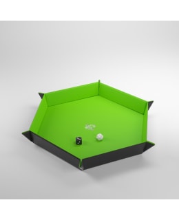 GAMEGENIC DICE TRAY HEX BLACK/GREEN Main Image