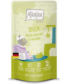 MJAMJAM SENIOR DUCK&RABBIT 125G CAT FOOD Main Image