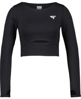 Squatproof Hollow Out Cropped naisten paita Main Image