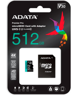 Adata Premier Pro V30S 512GB UHS-I U3 microSDXC muistikortti Main Image