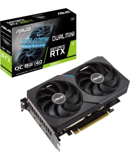 Asus Dual GeForce RTX 3060 Ti Mini V2 OC 8GB graphics card Main Image