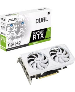 ASUS Dual GeForce RTX 3060 Ti White 8GB GDDR6X näytönohjain Main Image