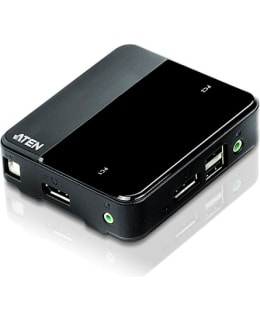 ATEN KVM-KYTKIN 1 KONSOLI OHJAA 2 TIETOK Main Image