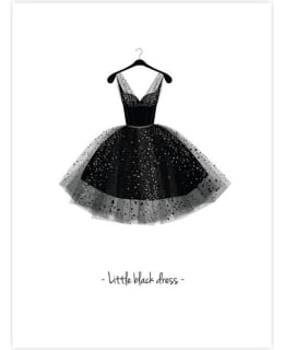 Black dress 30X40 poster Main Image