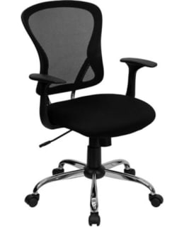 TYÖTUOLI 1842 LOW KÄSINOJILLA MUSTA Main Image